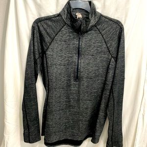 Under Armour Black & Silver Quarter-Zip (Lg)